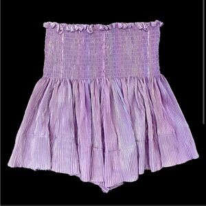 Queen of Sparkles Lavender Pleat Swing Short